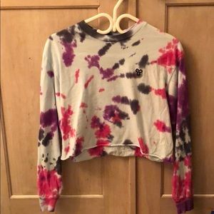 Tna cropped tie dye long sleeve